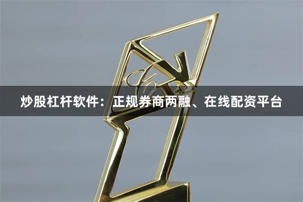 炒股杠杆软件：正规券商两融、在线配资平台